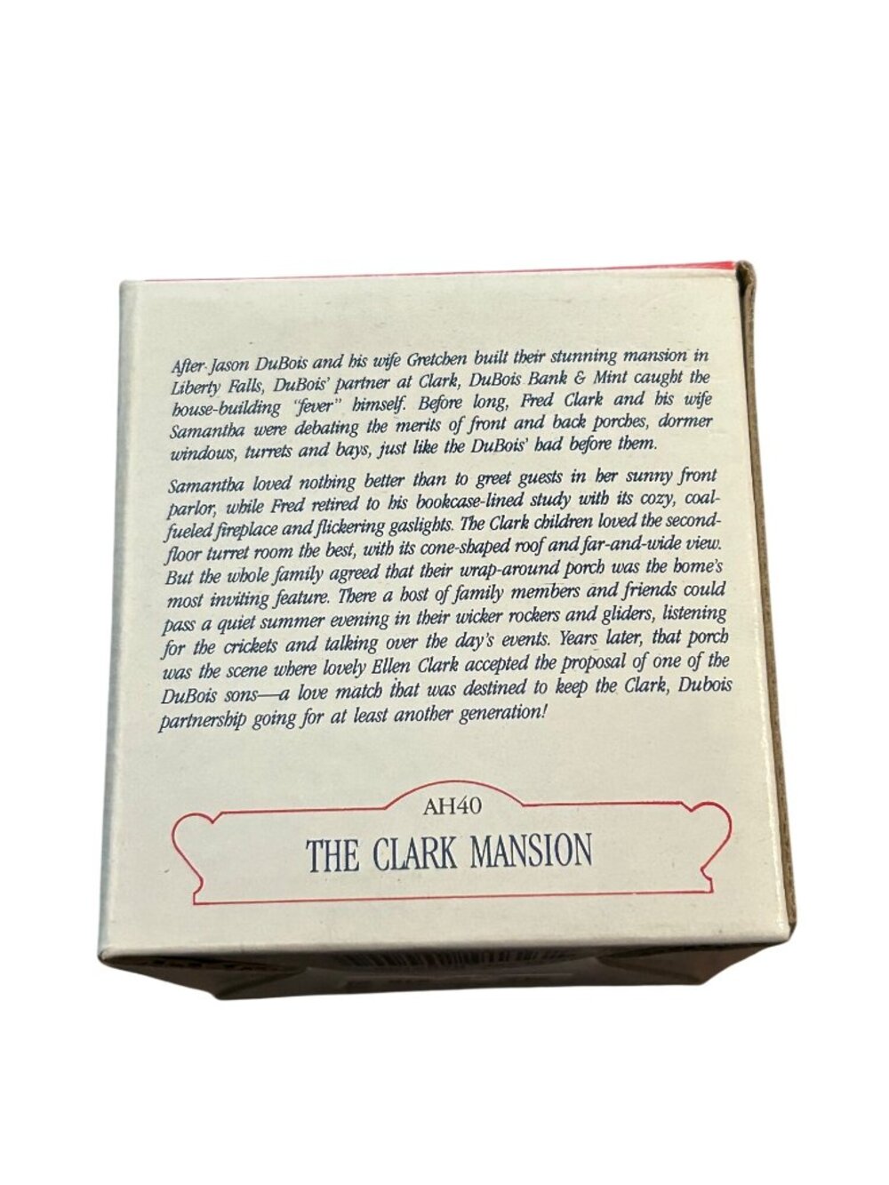 The Clark Mansion AH40 Collectible With Original Box Liberty falls collection - Picture 2 of 2